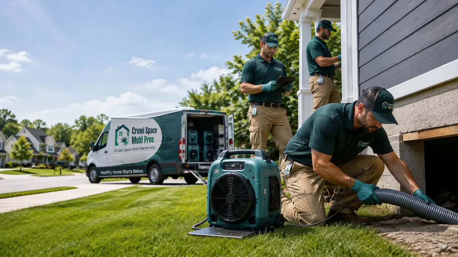 Crawl Space Mold Removal in Dow City, IA